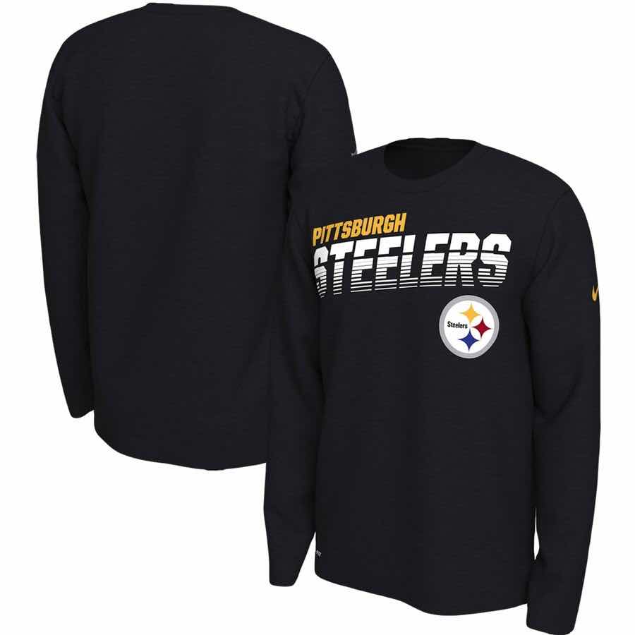 Pittsburgh Steelers Nike Long Sleeve T-Shirt - Black
