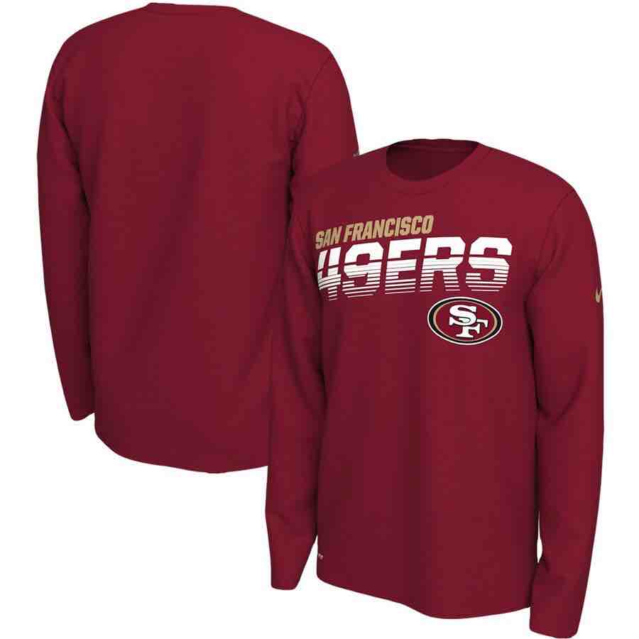 San Francisco 49ers Nike Long Sleeve T-Shirt - Scarlet
