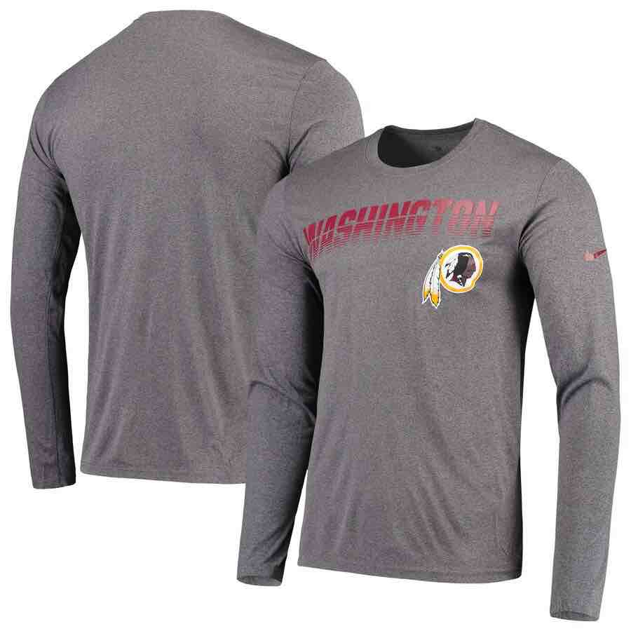 Washington Redskins Nike Legend Long Sleeve T-Shirt - Charcoal