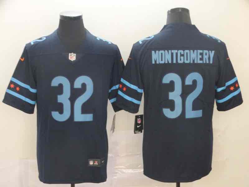 NFL Chicago Bears #32 Montgomery Blue City Limited Jersey