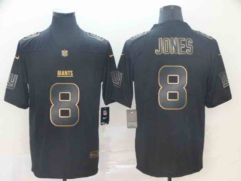 NFL New York Giants #8 Jones Black Legend Jersey