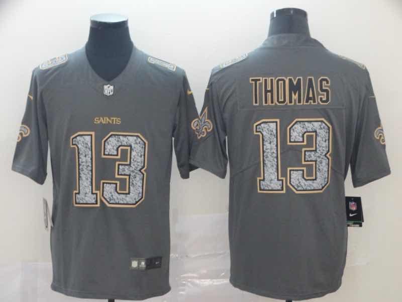 NFL New Orelans Saints #13 Thomas Legend Grey Limited Jersey