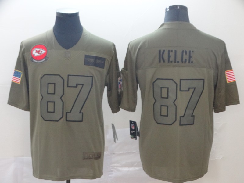 NFL Kansas City Chiefs #87 Kelce Salute to Service Limited Jersey