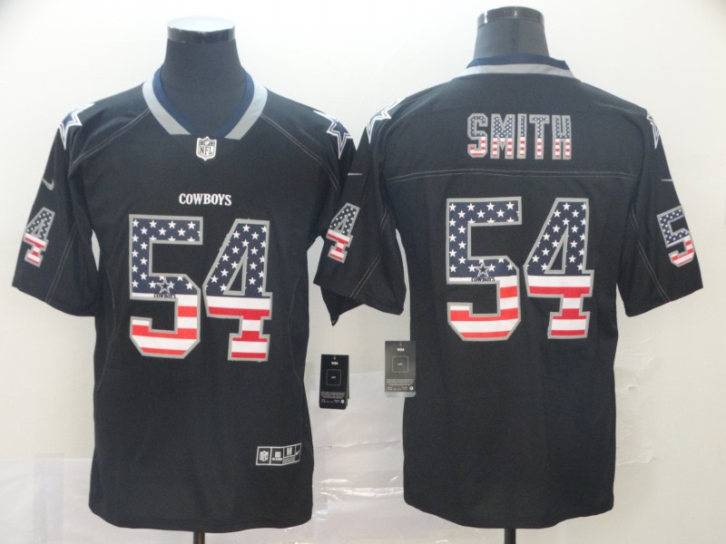 NFL Dallas Cowboys #54 Smith USA Flag Limited Jersey