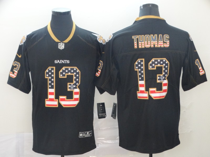 NFL New Orleans Saints #13 Thomas USA Flag Limited Jersey