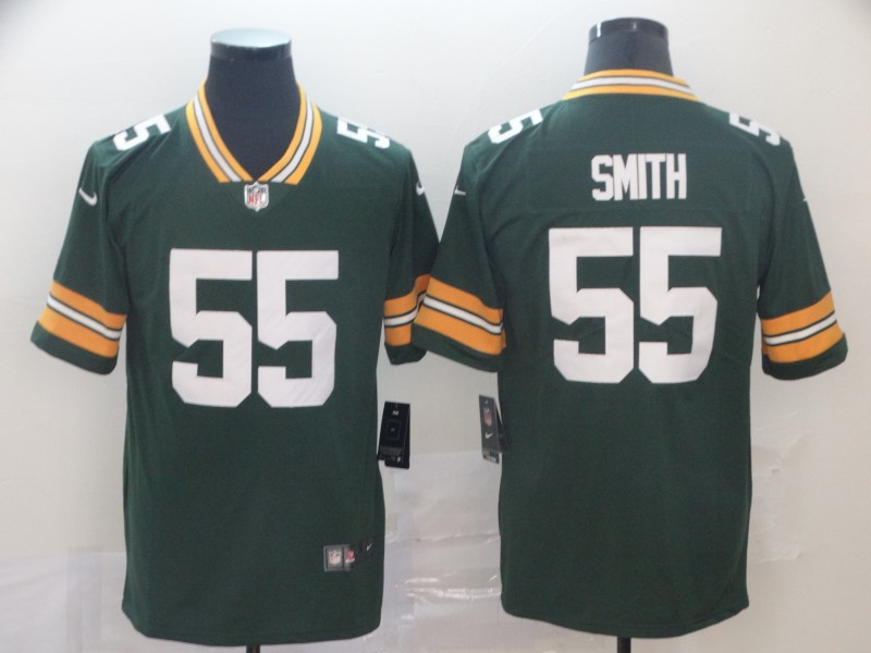 NFL Green Bay Packers #55 Smith Vapor Limited Green Jersey