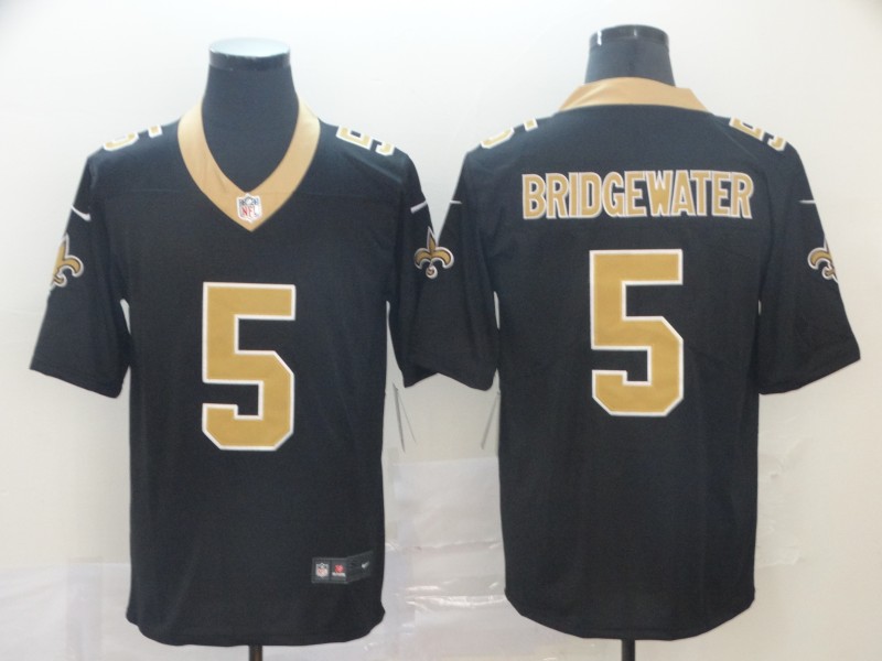 NFL New Orleans Saints #5 Bridgewater Black Vapor Limited Jersey