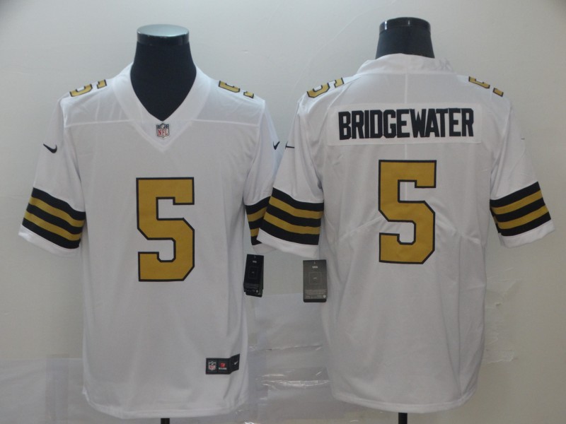 NFL New Orleans Saints #5 Bridgewater White Color Rush Limited Jersey