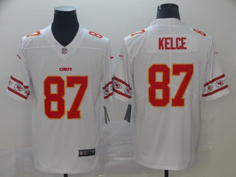 NFL Kansas City Chiefs #87 Kelce White Vapor Limited Jersey