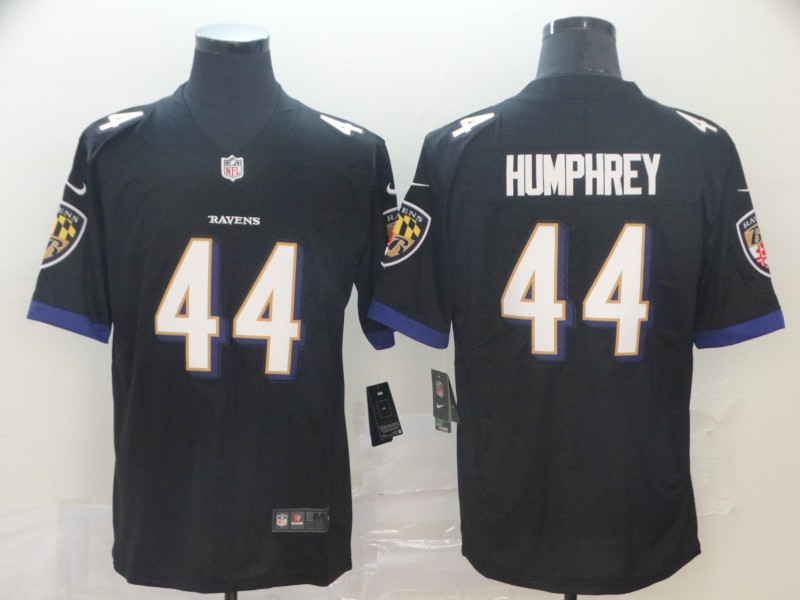 NFL Baltimore Ravens #44 Humphrey Vapor Limited Black Jersey