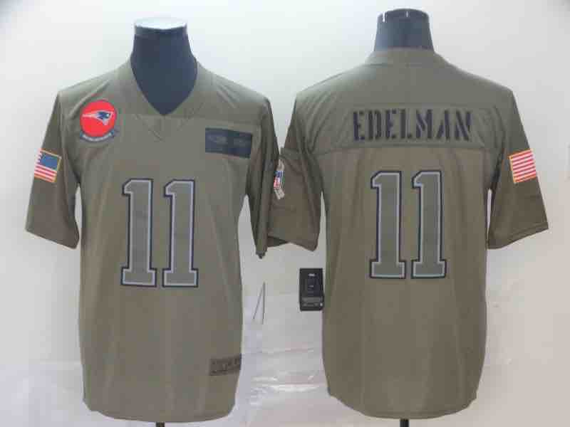NFL New England Patriots #11 Edelman Salute to Service Limited Jersey