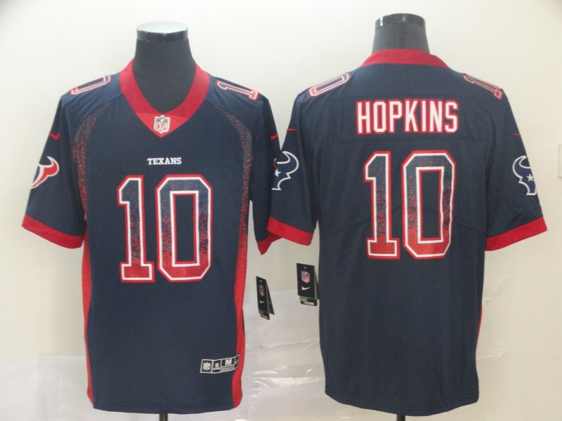 NFL Houton Texans #10 Hopkins Blue Drift Fashion Limited Jersey