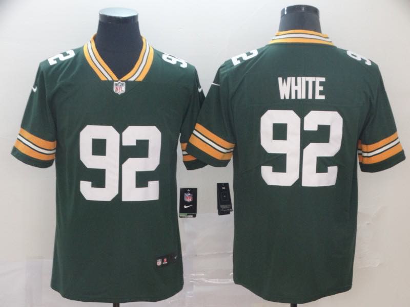 NFL Green Bay Packers #92 White Vapor Limited Jersey