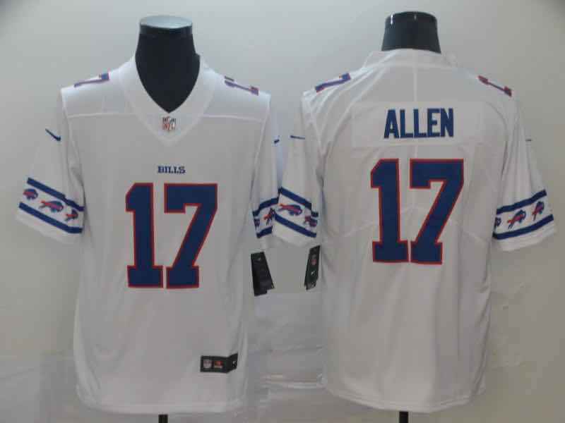 NFL Buffalo Bills #17 Allen White Sleeve Logo Jersey