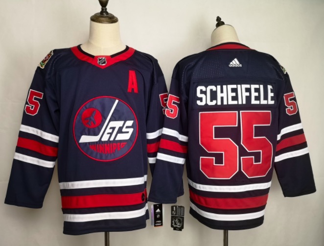NHL Winnipeg Jets #55 Scheifele Blue Jersey
