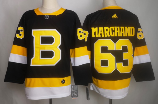NHL Boston Bruins #63 Marghand Black Jersey