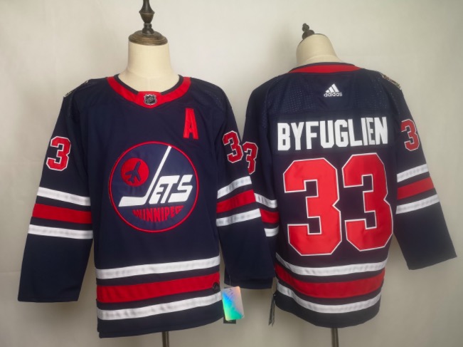 NHL Winnipeg Jets #33 Byfuglien Blue Jersey