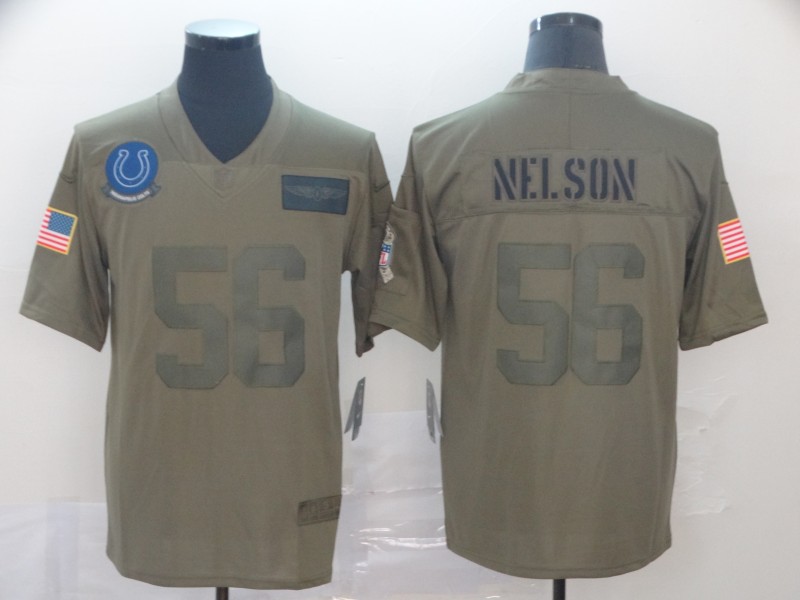 NFL Indianapolis Colts #56 Nelson Salute to Service Jersey