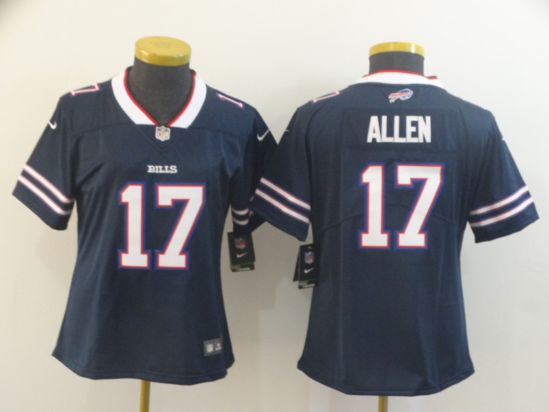 Womens NFL Buffalo Bills #17 Allen D.Blue Inverted Limited Jersey