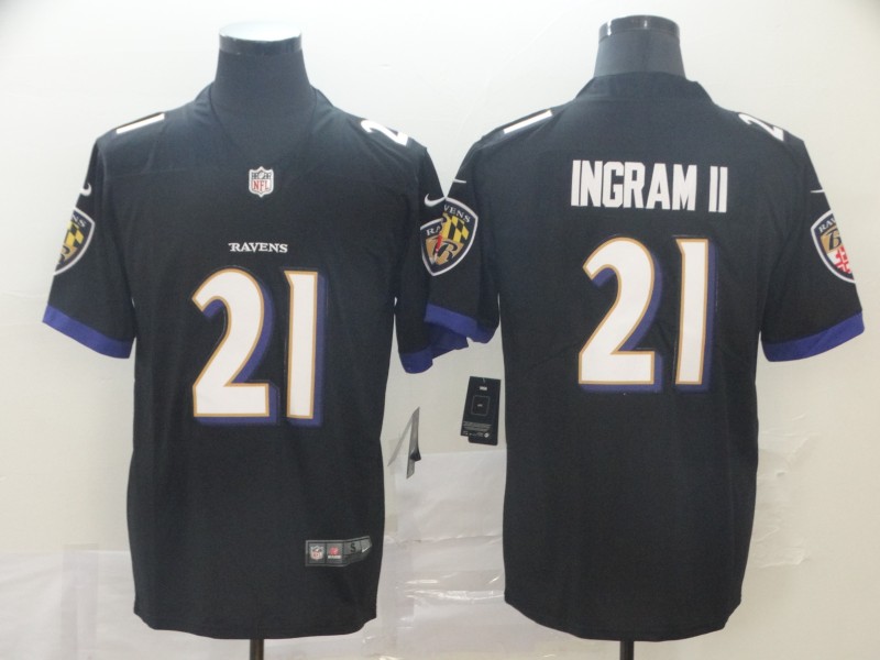 NFL Baltimore Ravens #21 Ingram II Black Vapor Limited Jersey
