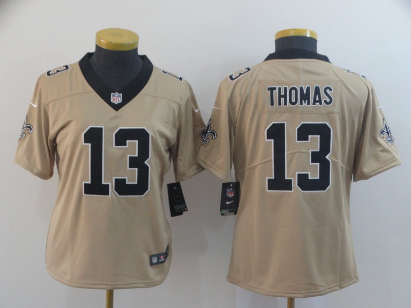 Womens NFL New Orleans Saints #13 Thomas Inverted Limited Jersey