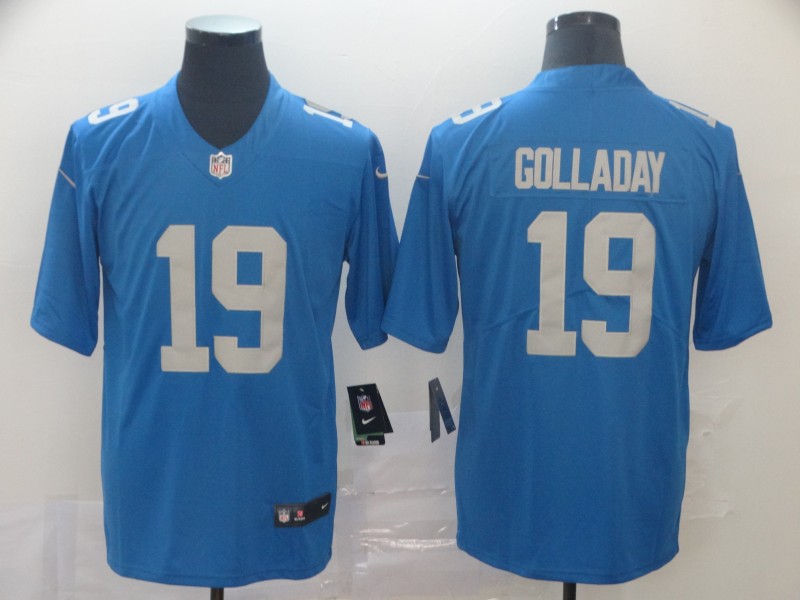 NFL Detriot Lions #19 Golladay Vapor Limited Blue Jersey