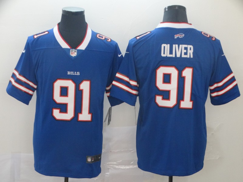NFL Buffalo Bills #91 Oliver Blue Vapor Limited Jersey