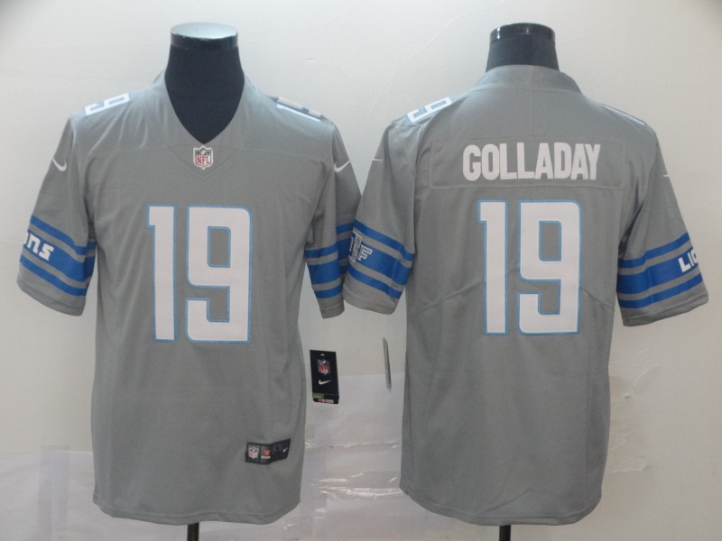 NFL Detriot Lions #19 Golladay Vapor Limited Grey Jersey