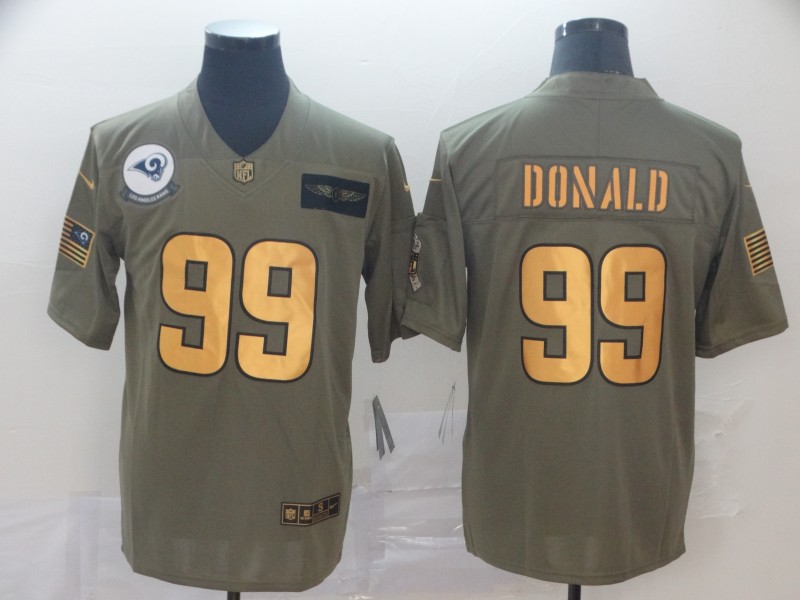 NFL Los Angeles Rams #99 Donald Salute to Service Limited Jersey
