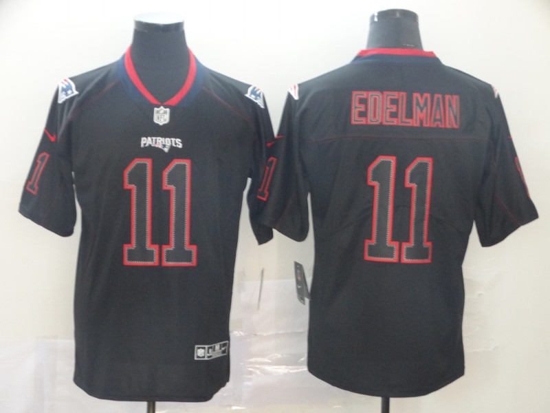 NFL New England Patriots #11 Edelman Legend Shadow Black Limited Jersey