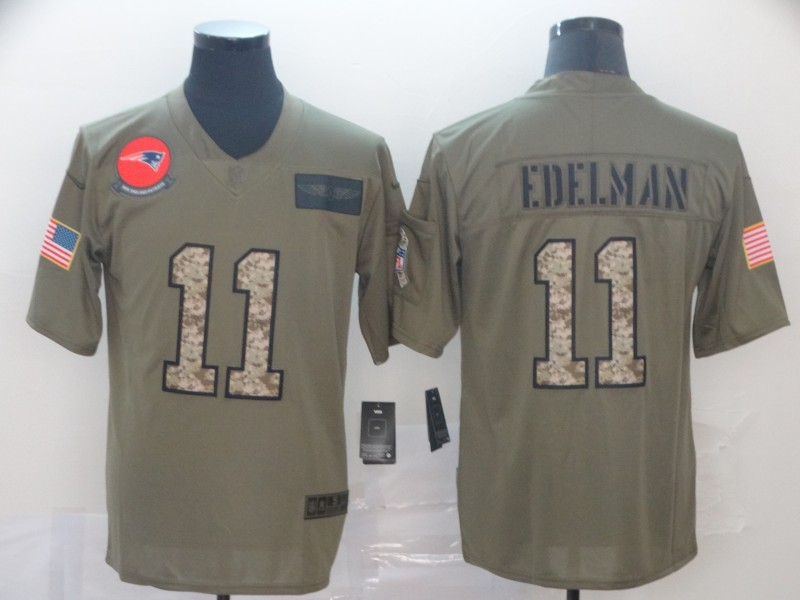 NFL New England Patriots #11 Edelman Salute to Service Limited Jersey