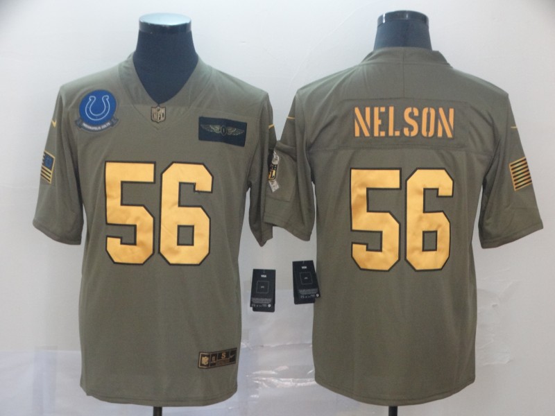 NFL Indianapolis Colts #56 Nelson Salute to Service Jersey