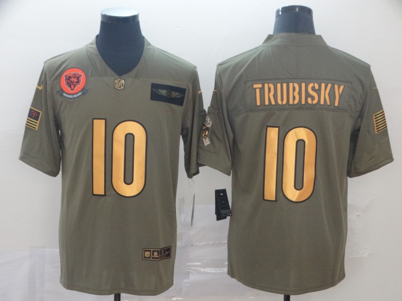 NFL Chicago Bears #10 Trubisky Salute to Service Jersey