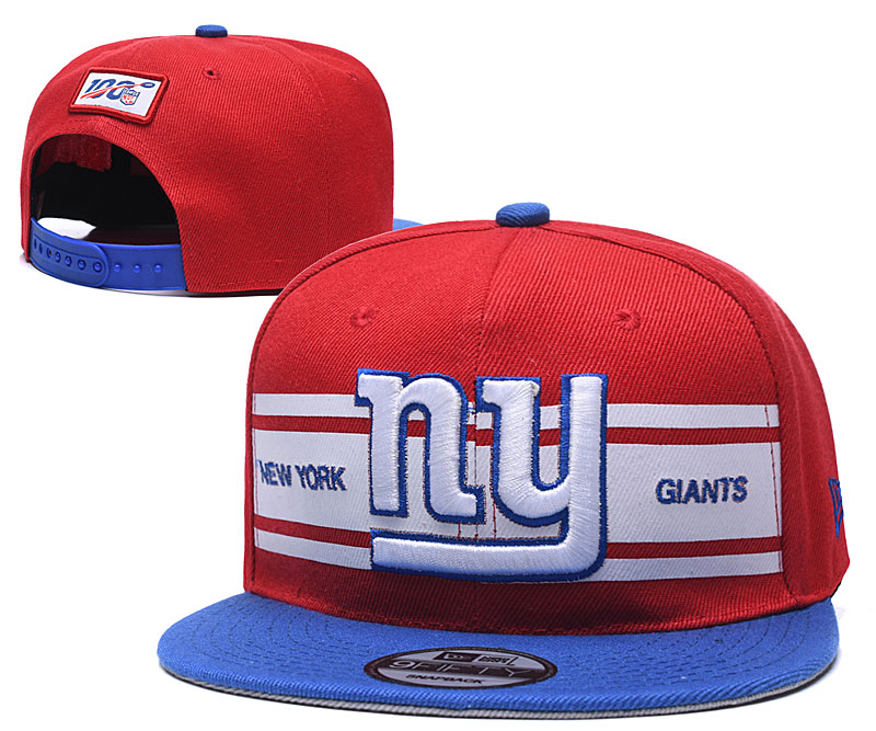 NFL New York Giants Red Snapback Hats--YD