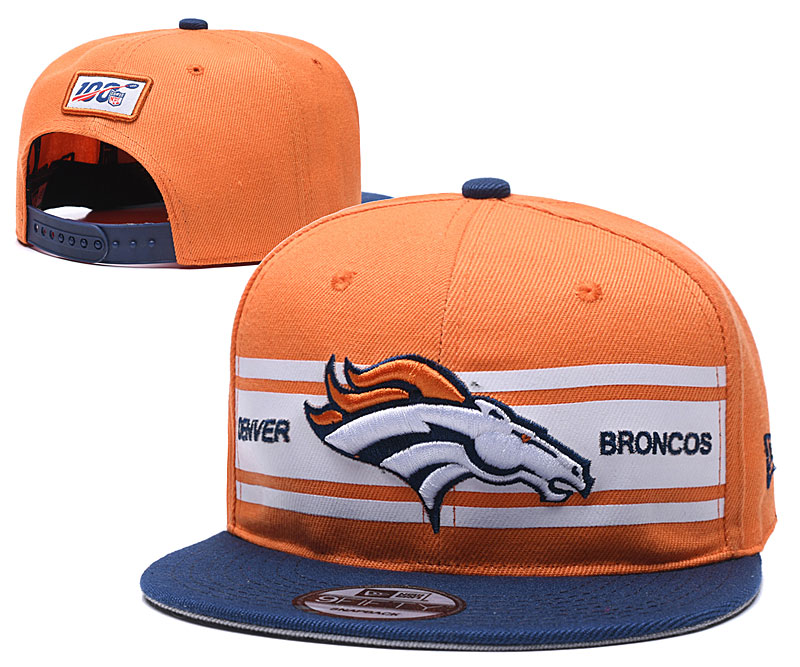 NFL Denver Broncos Orange Snapback Hats--YD