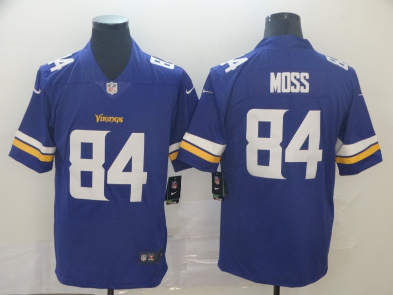 NFL Minnesota Vikings #84 Moss Vapor Limited Purple Jersey