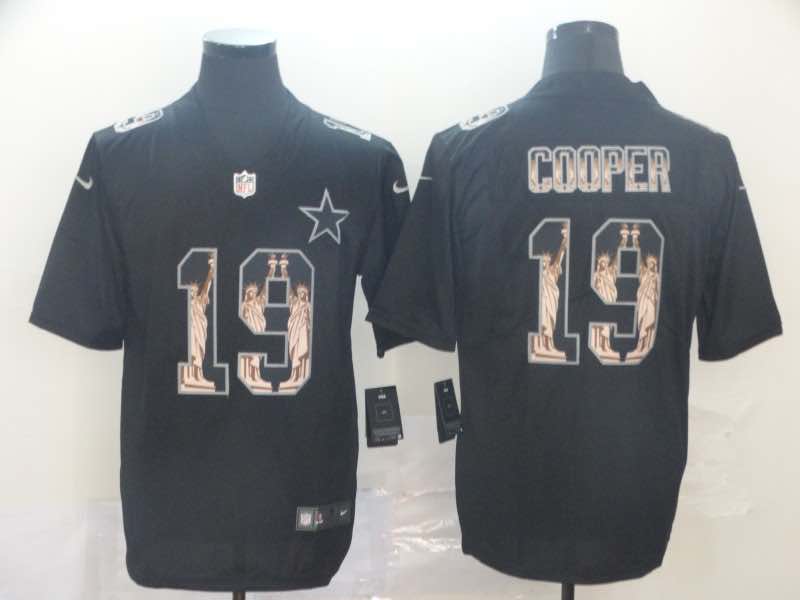 NFL Dallas Cowboys #19 Cooper Black the Statue of Liberty Jersey