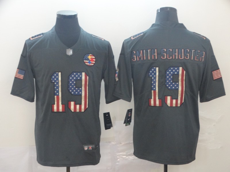 NFL Pittsburgh Steelers #19 Smith-Schuster USA Flag Limited Jersey