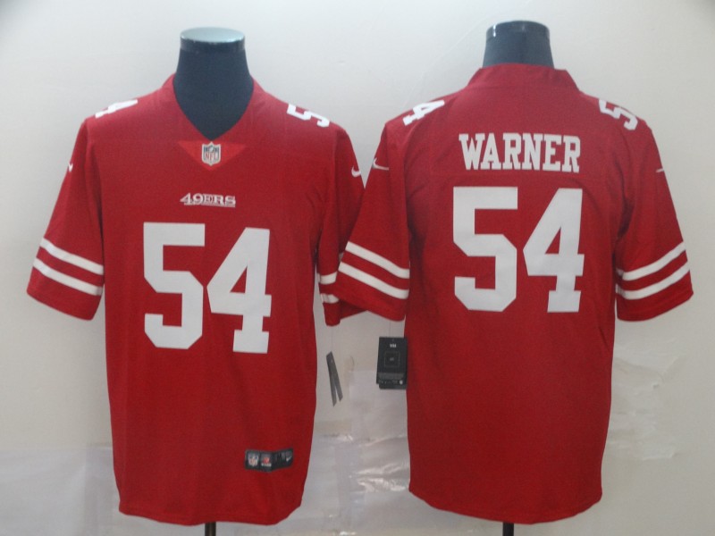 NFL San Francisco 49ers #54 Warner Red Vapor Limited Jersey