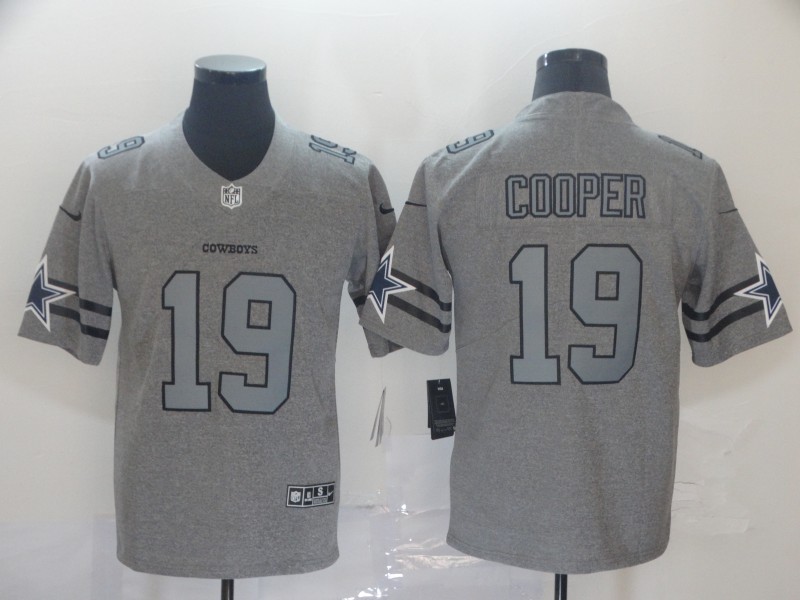 NFL Dallas Cowboys #19 Coope Grey Throwback Jersey