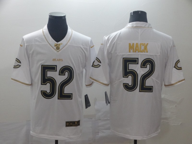 NFL Chicago Bears #52 Mack White Throwback Limited Jersey