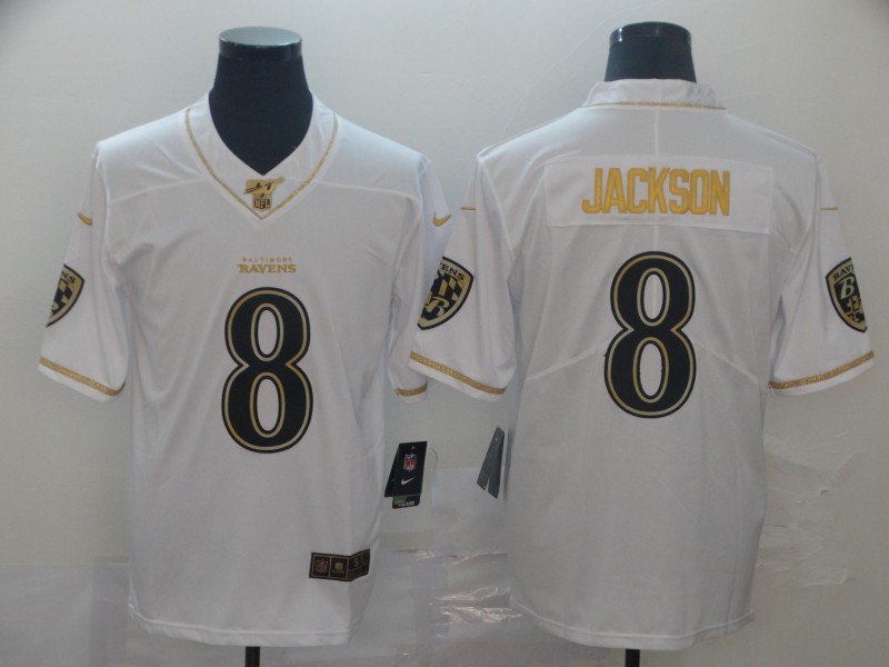 NFL New Orleans Saints #8 Jackson White Throwback Jersey