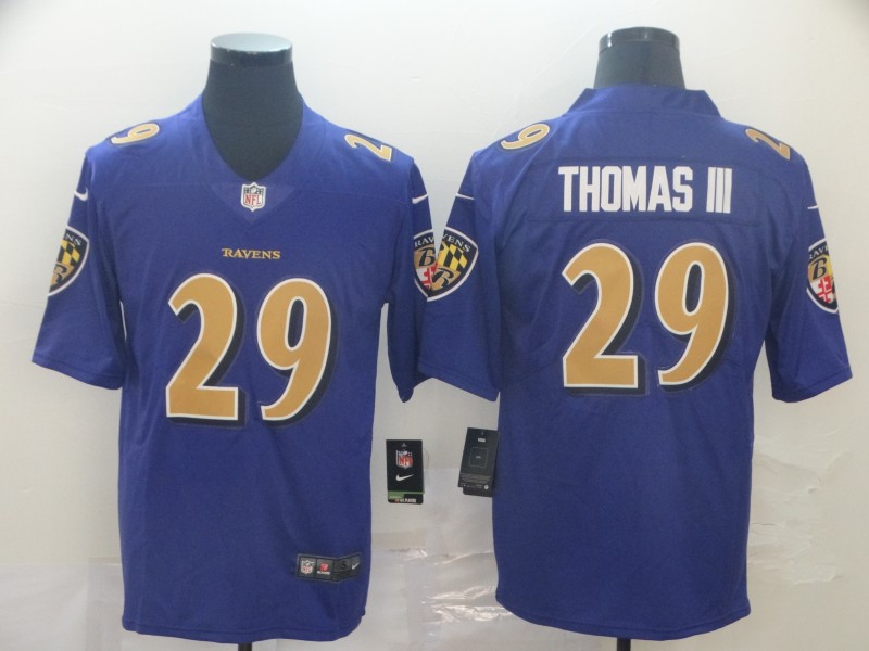 NFL Baltimore Ravens #29 Thomas III Purple Color Vapor Limited Jersey