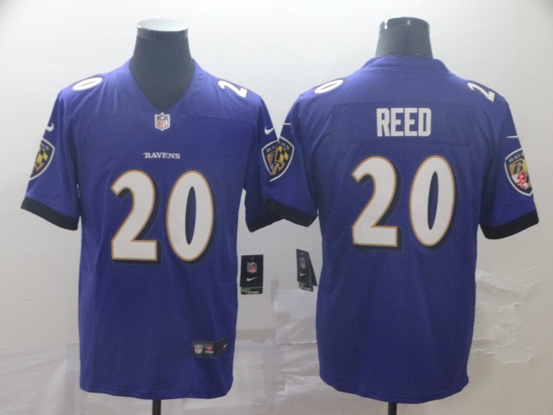 NFL Baltimore Ravens #20 Reed Purple Vapor Limited Jersey