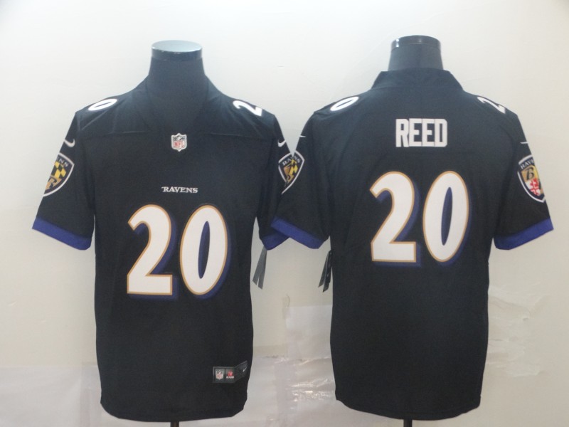 NFL Baltimore Ravens #20 Reed Black Vapor Limited Jersey