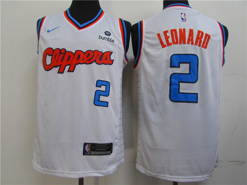 NBA Los Angeles Clippers #2 Leonard White  Jersey
