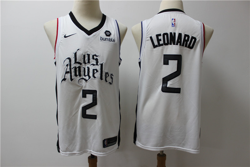 NBA Los Angeles Clippers #2 Leonard White Jersey