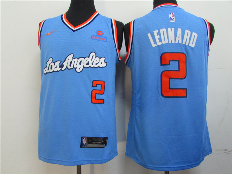 NBA Los Angeles Clippers #2 Leonard Blue Color Jersey
