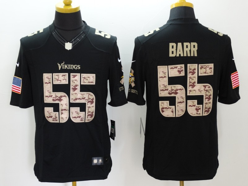 NFL Minnesota Vikings #55 Barr Salute to Service Jersey