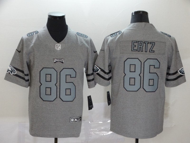 NFL Philadelphia Eagles #86 Ertz Throwback Grey Jersey